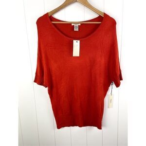 NWT Vertigo Paris Red Three Quarter Length Sweater Size S $140